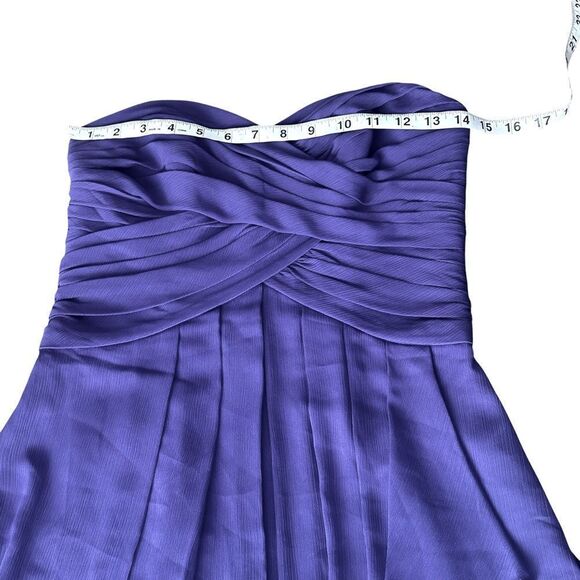 David’s Bridal Elegant Purple Strapless Cocktail Dress Size 2 - Picture 9 of 13